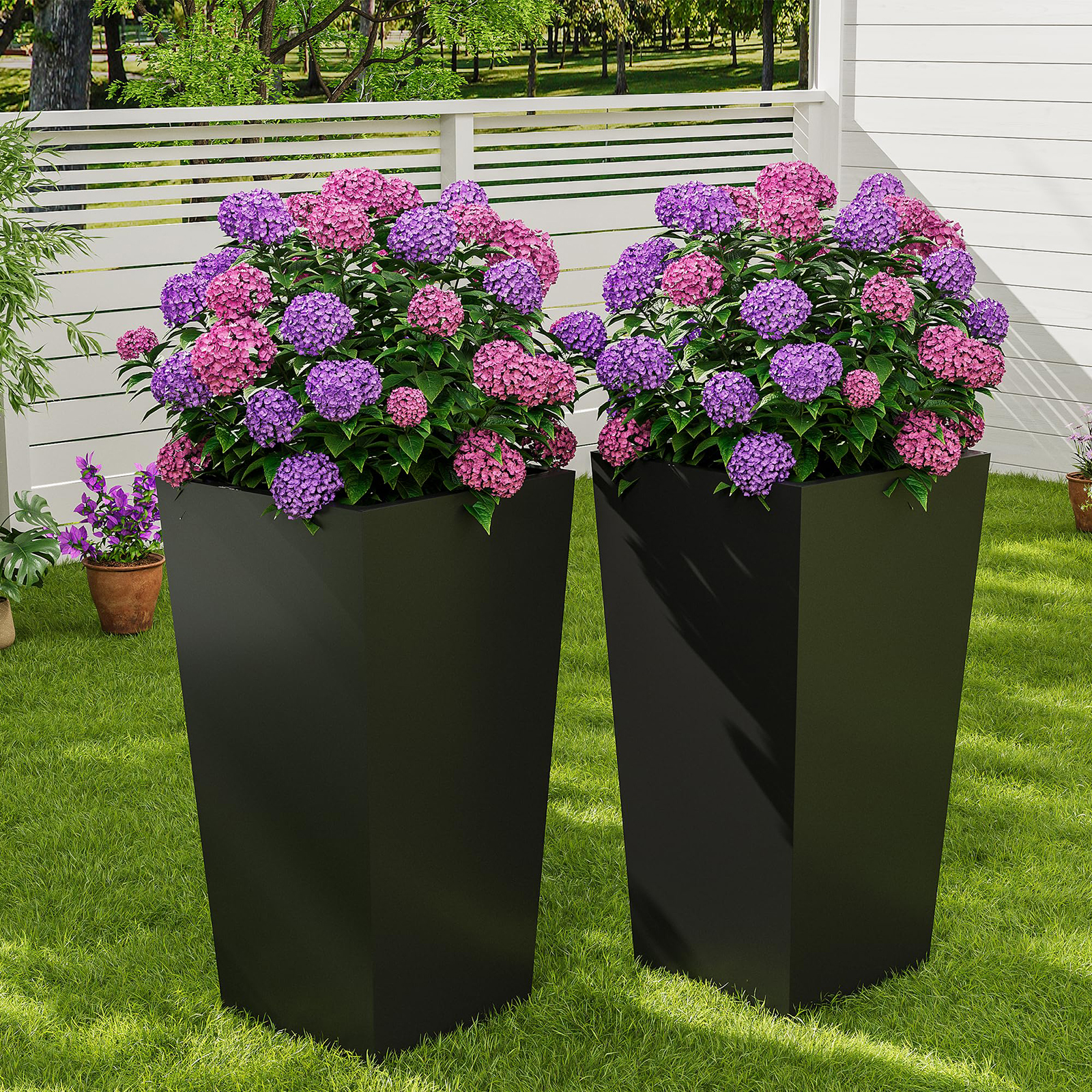 Self Watering Insert - مجموعة من 2 أحواض زرع بارتفاع