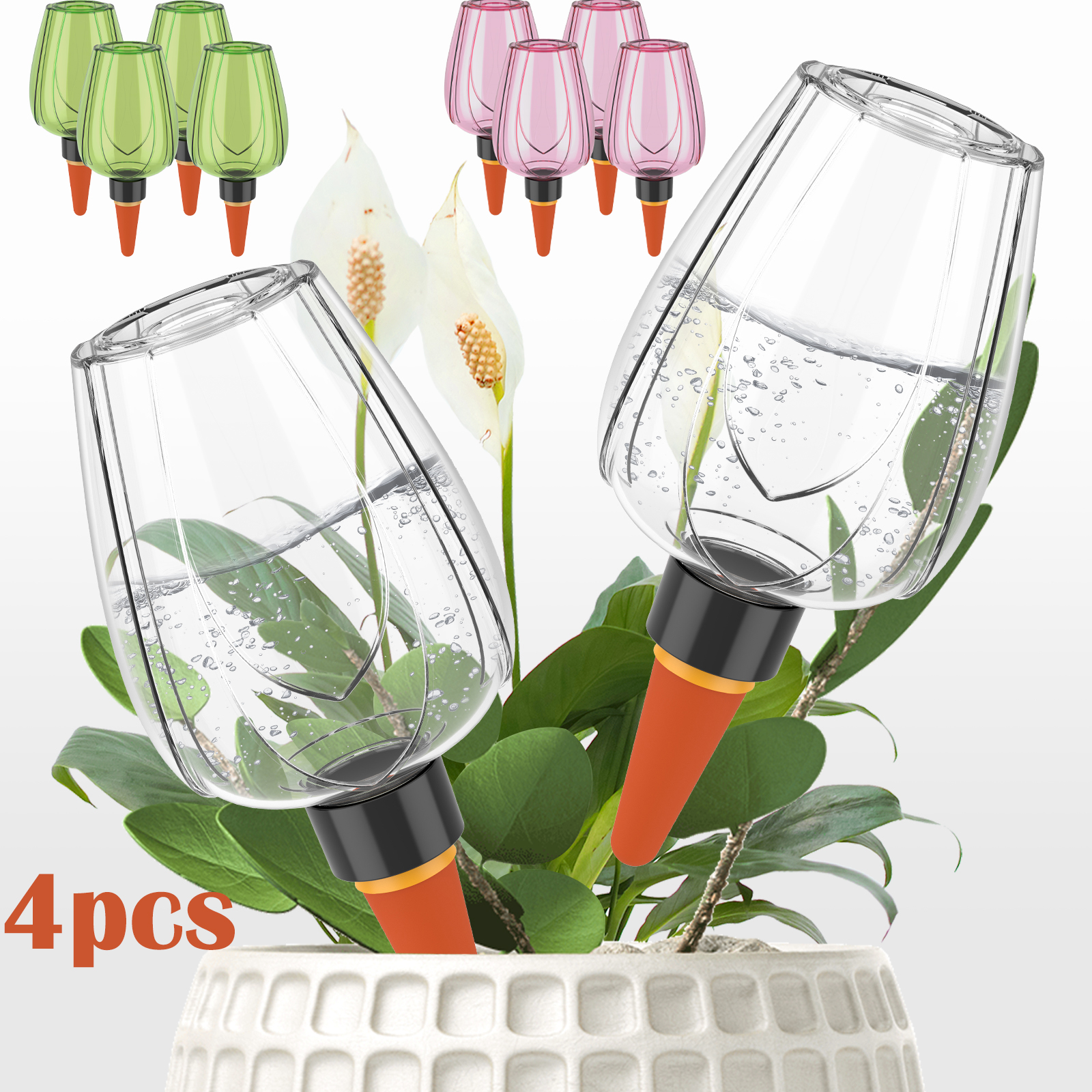 Self Watering Insert - 4 قطع كرات سقي النباتات سعة