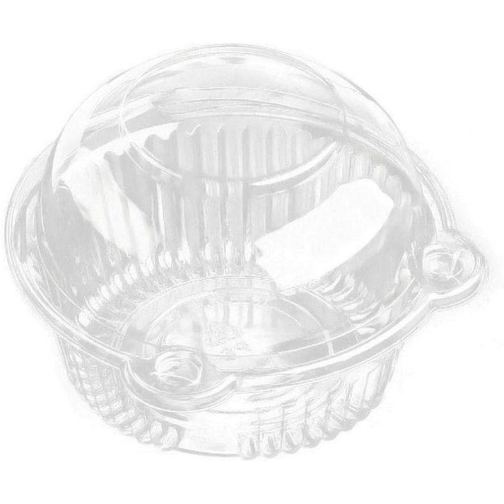 Plastic Dome Clear - حاملات كب كيك فردية، 50 قطعة
