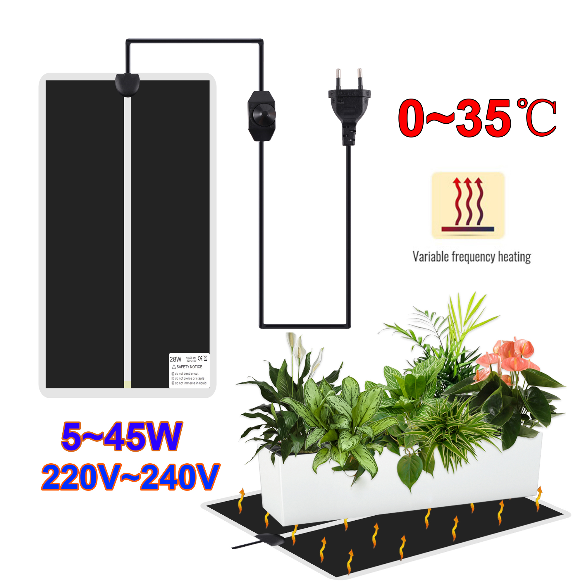 Heat Mat Seedling - 5 ~ 45 واط الشتلات الحرارة