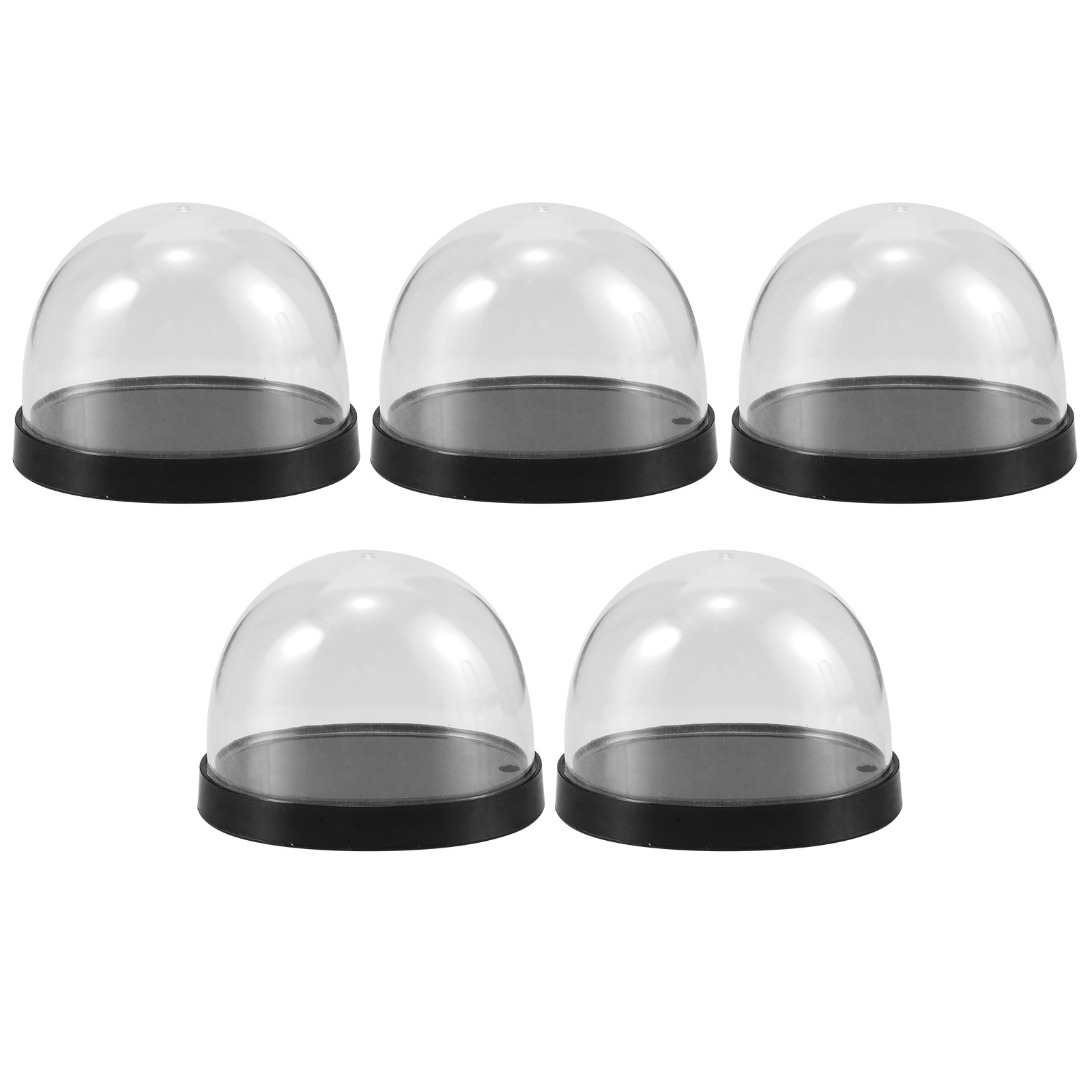 Plastic Dome Clear - 5 مجموعات من الأكواب البلاستيكية الشفافة