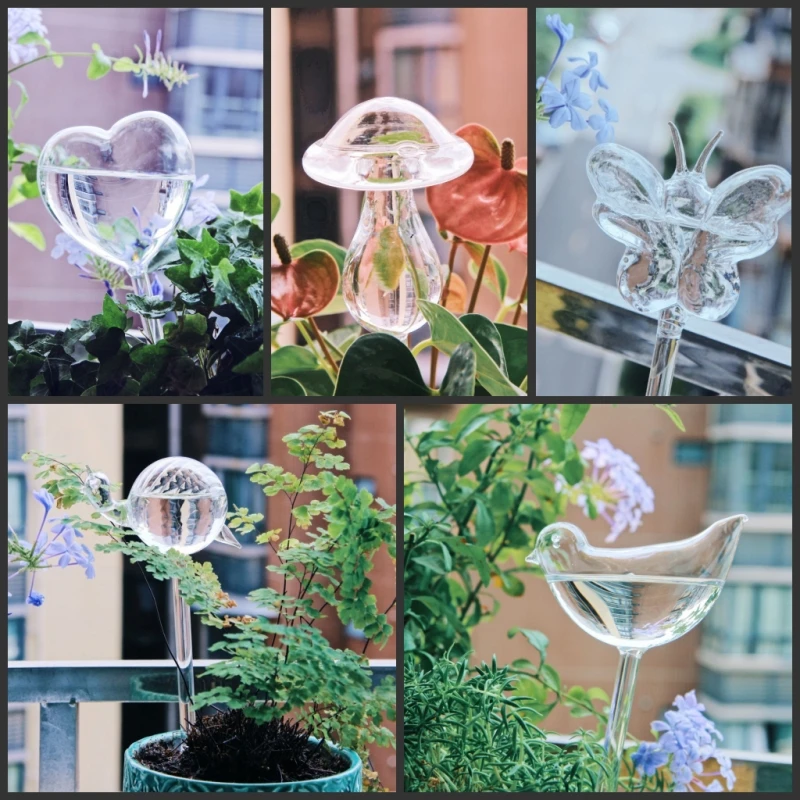Self Watering Insert - جهاز سقي زجاجي إبداعي للنباتات والزهور