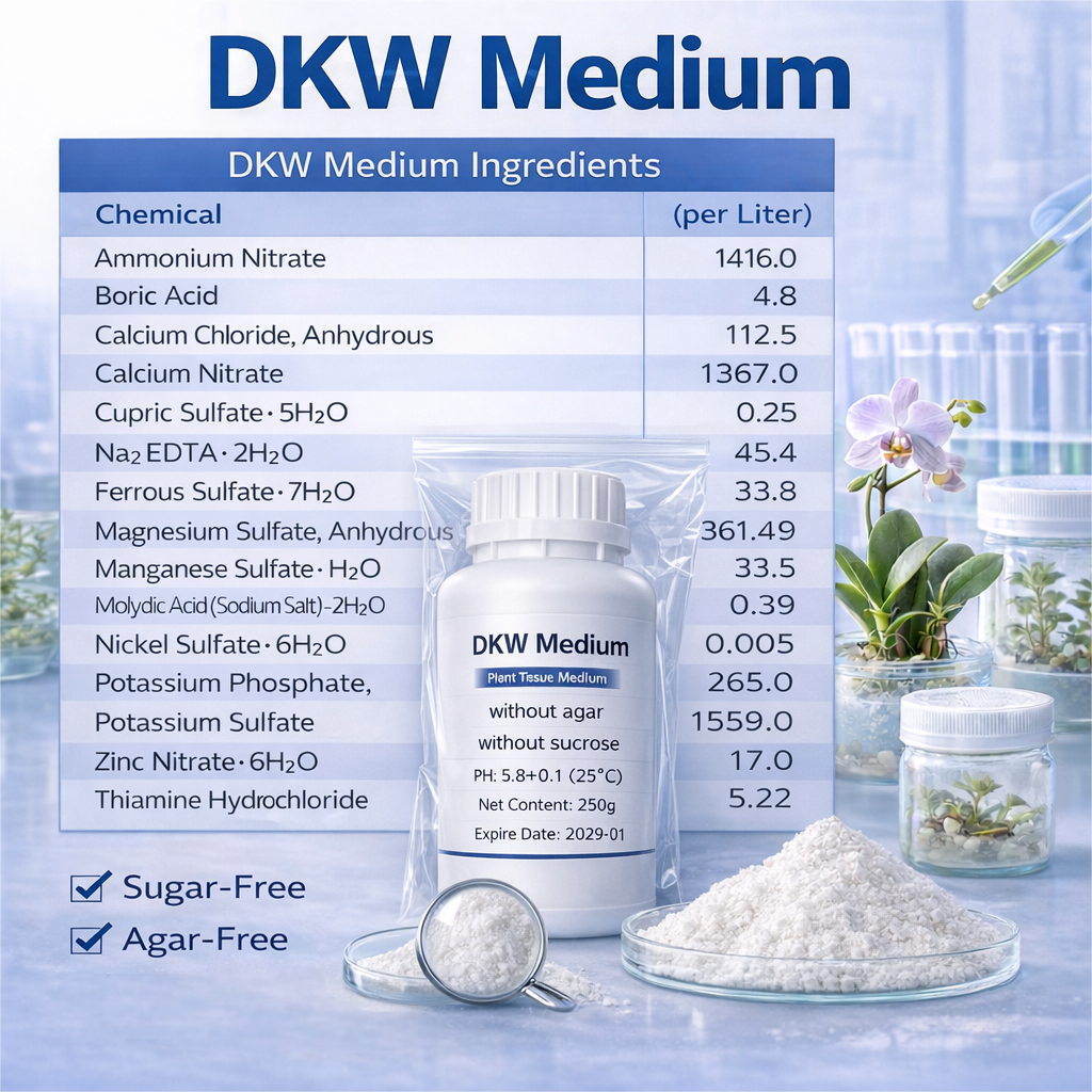 Agar Tissue Culture - مسحوق DKW لزراعة الأنسجة النباتية متوسط
