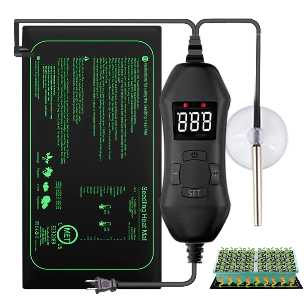 Heat Mat Seedling - 50 واط الاتحاد الأوروبي-الولايات المتحدة/المملكة المتحدة/الاتحاد