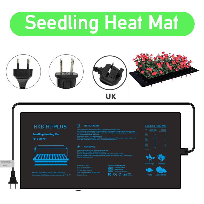 Heat Mat Seedling - 20.75x10 سنتيمتر الاتحاد الأوروبي/الولايات المتحدة/المملكة المتحدة/الاتحاد