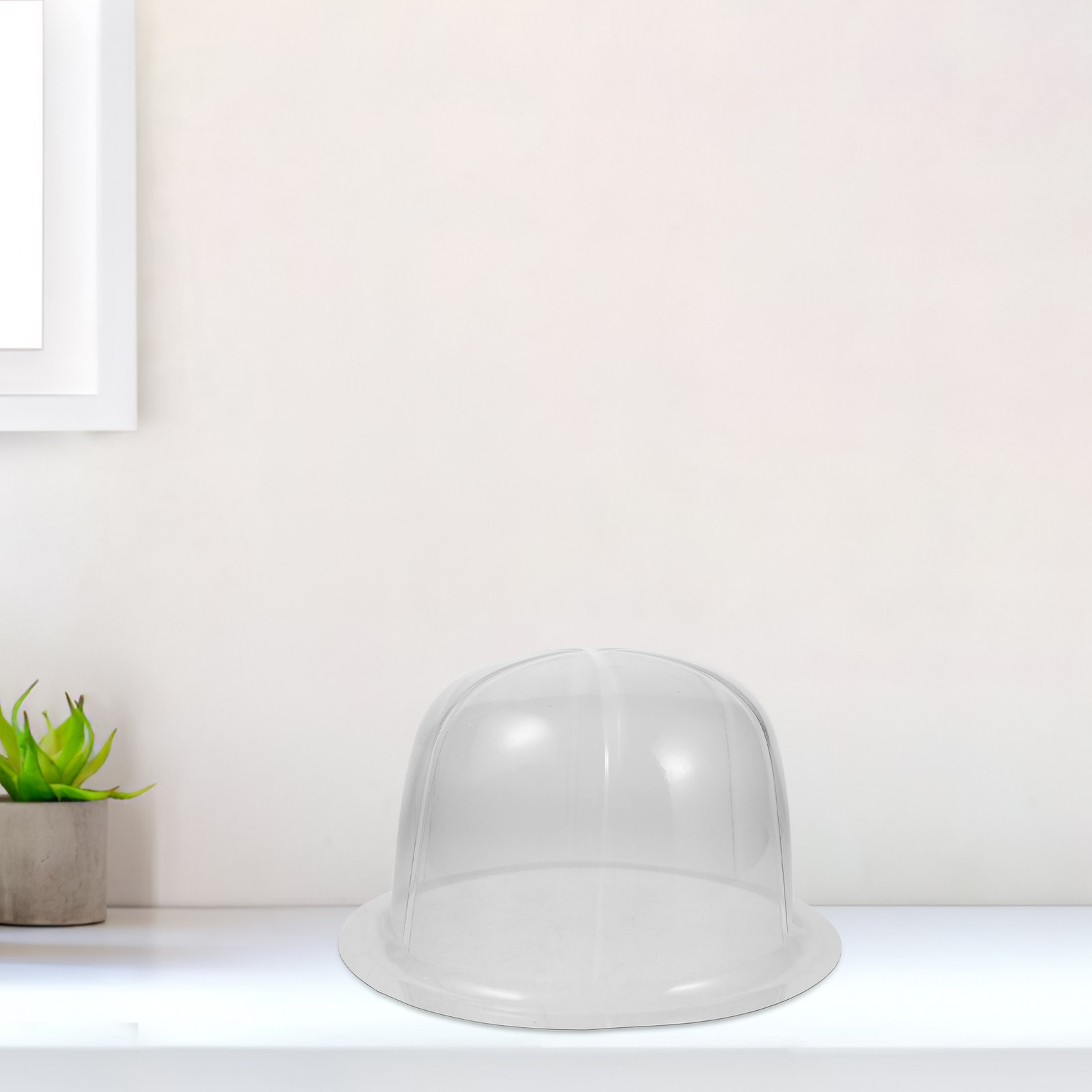 10 قطع من حاملات القبعات الشفا - مراجعة Plastic Dome Clear وسعره