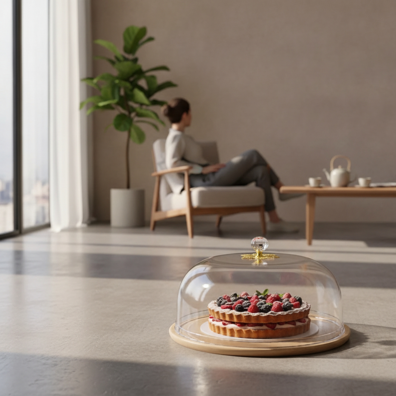 غطاء طعام شفاف بمقبض، غطاء كيك - مراجعة Plastic Dome Clear وسعره
