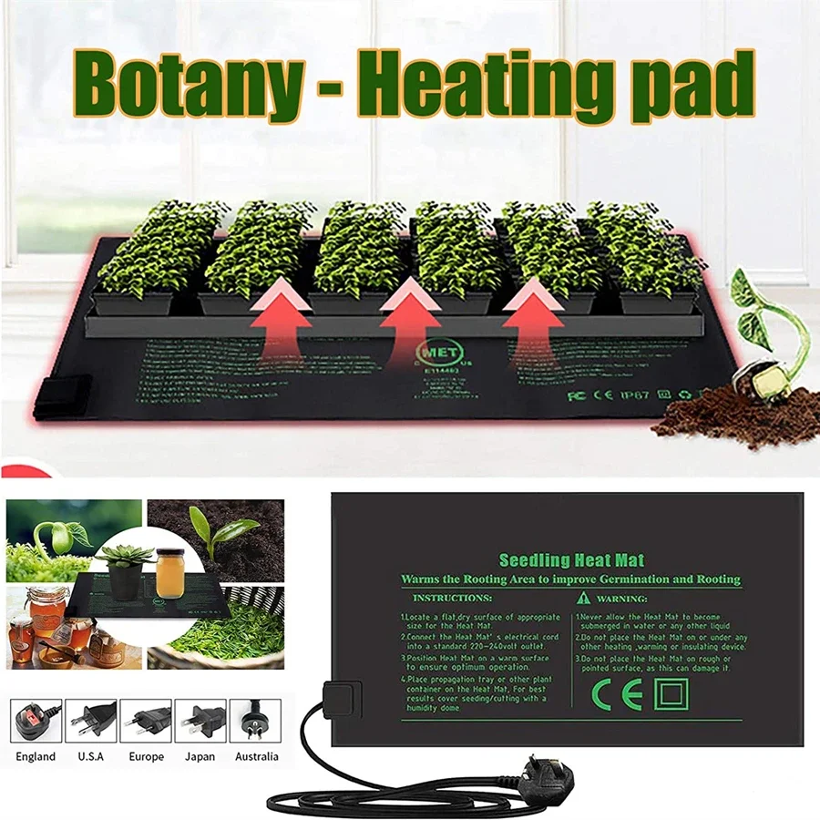 4 أحجام 220 فولت الاتحاد الأور - مراجعة Heat Mat Seedling وسعره