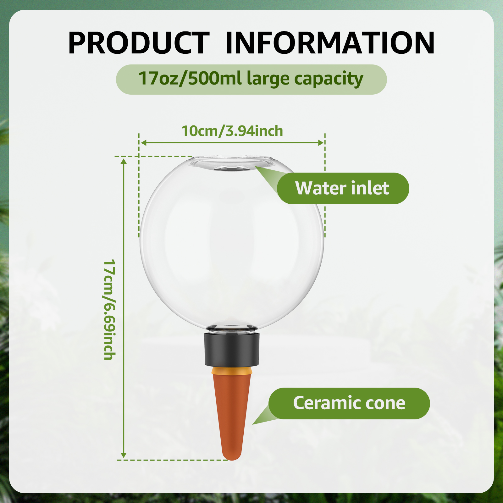 2/4 قطعة 500 مللي نظام الري با - مراجعة Self Watering Insert وسعره