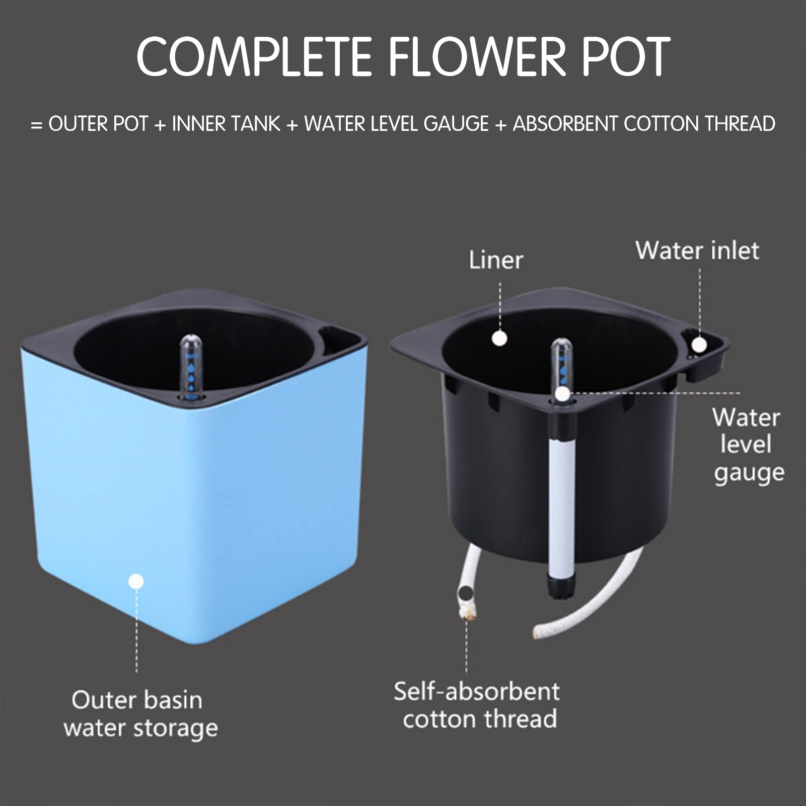 التلقائي الذاتي سقي زهرة النبا - مراجعة Self Watering Insert وسعره