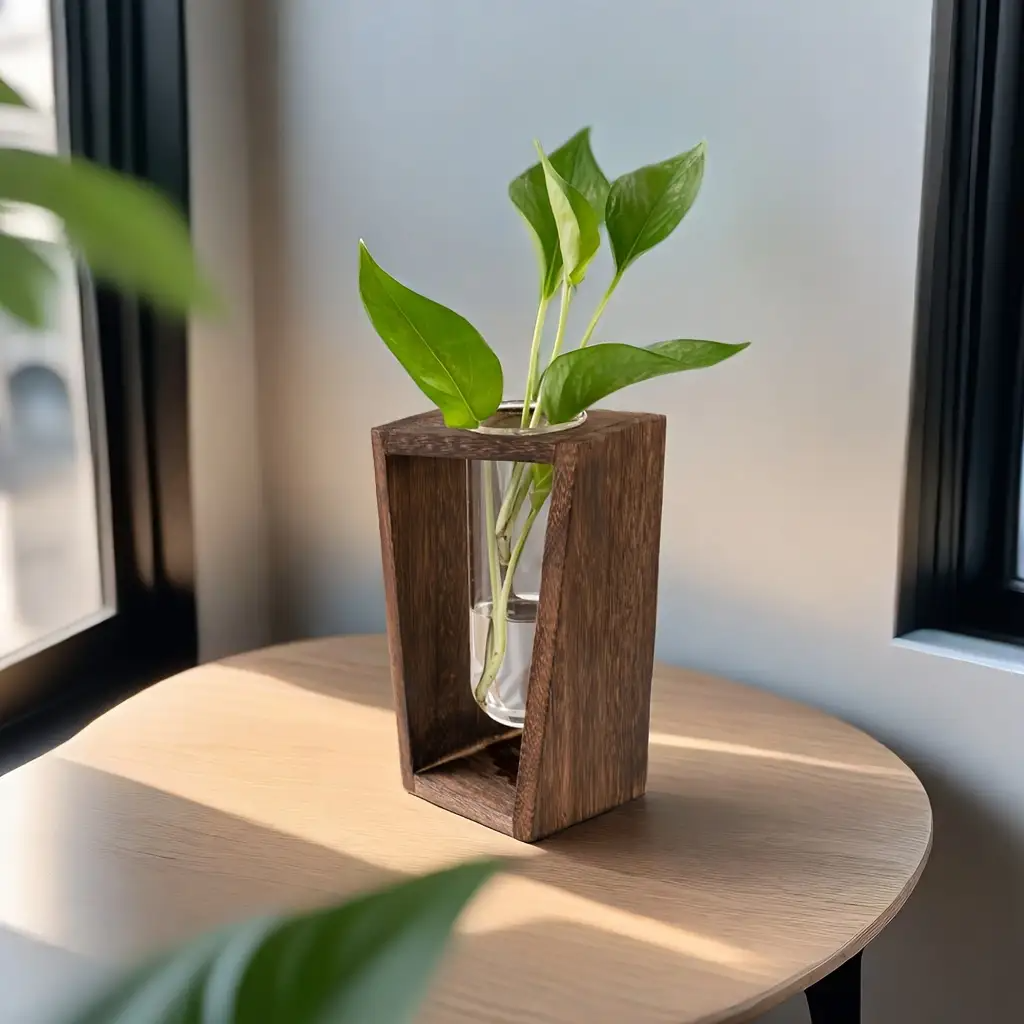 مزهرية خشبية عصرية للتكاثر - و - مراجعة Propagation Station Vase وسعره
