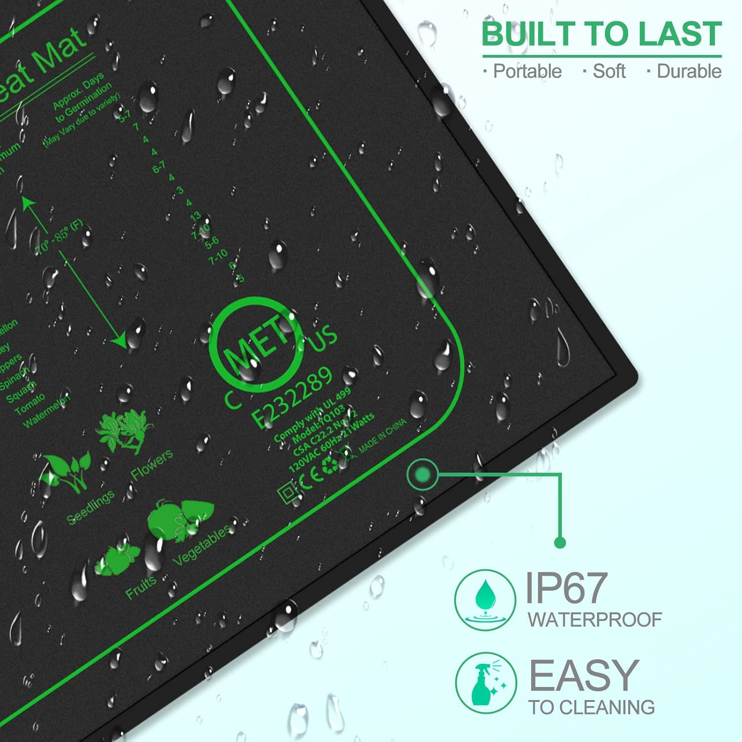 الشتلات الحرارة حصيرة مع ترموس - مراجعة Rooting Gel Clone وسعره