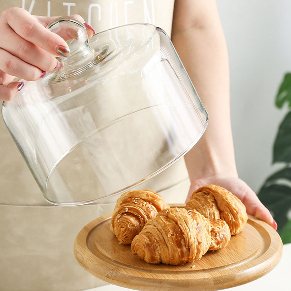 غطاء زجاجي شفاف للكيك بقطر 21  - مراجعة Plastic Dome Clear وسعره