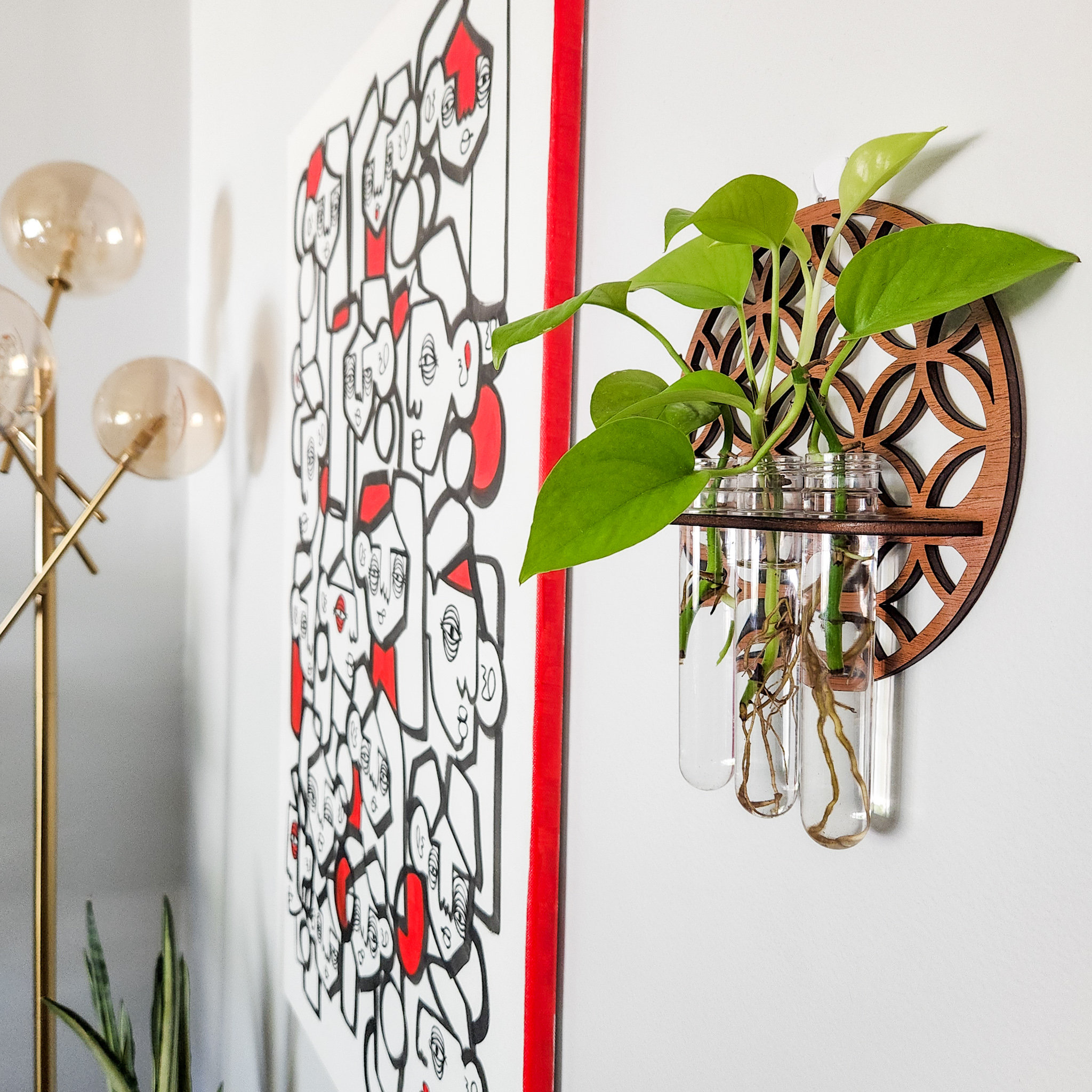 حديقة جدار المزارعون داخلي خشب - مراجعة Propagation Station Vase وسعره