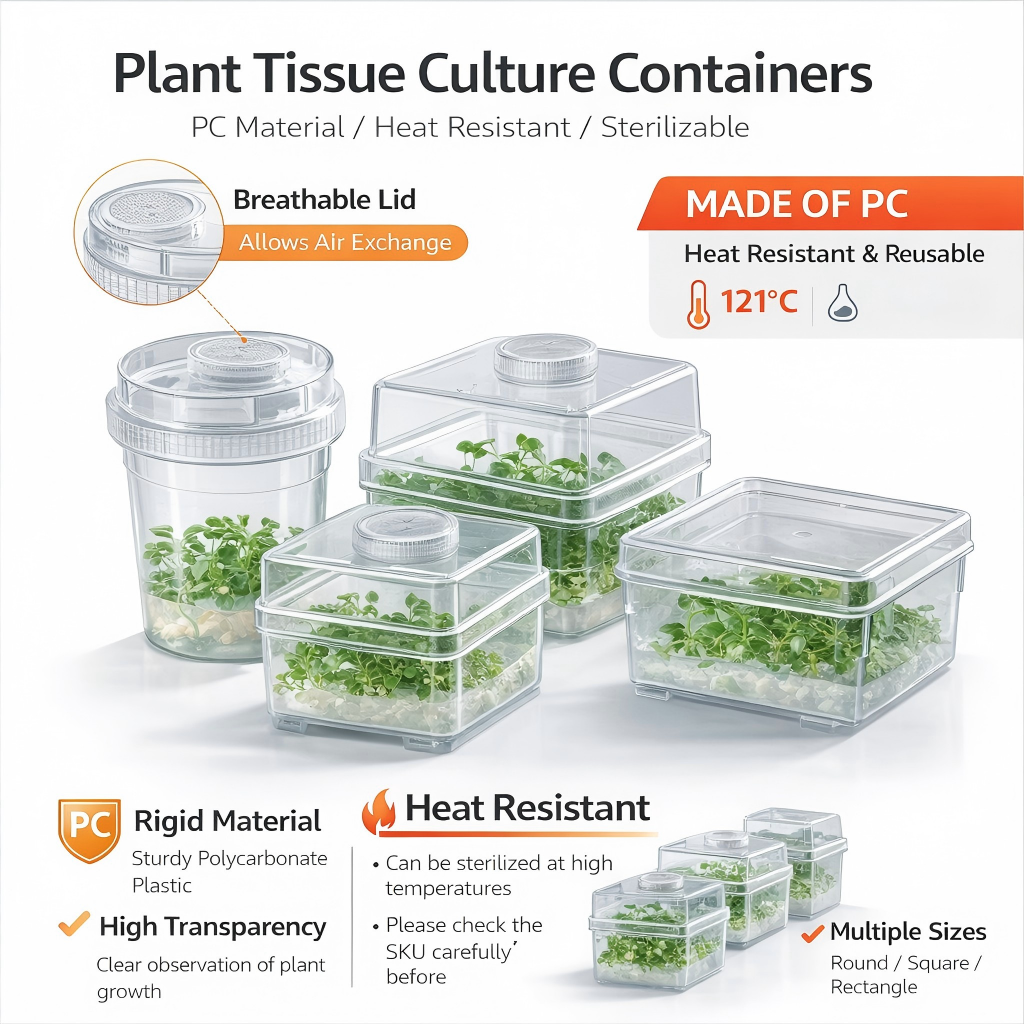 حاوية لزراعة الأنسجة النباتية  - مراجعة Agar Tissue Culture وسعره