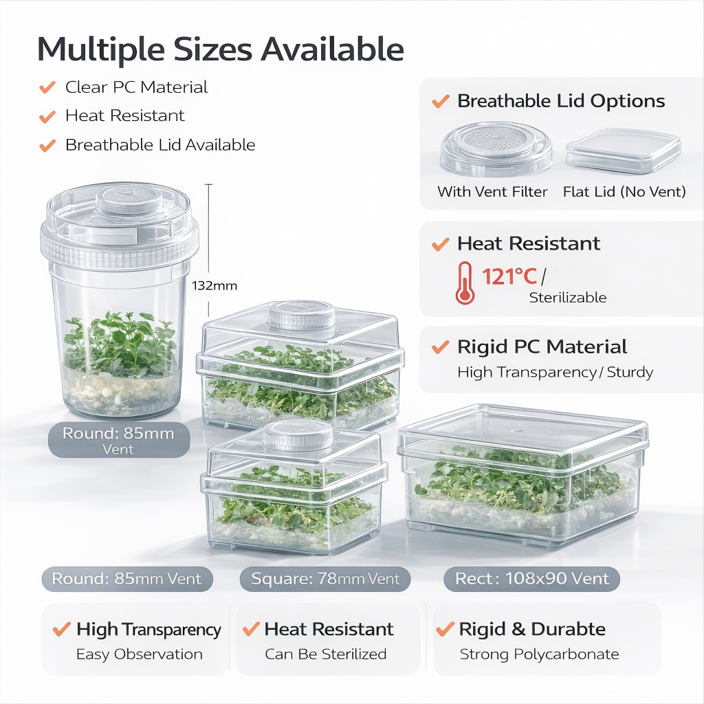 حاوية لزراعة الأنسجة النباتية  - مراجعة Agar Tissue Culture وسعره