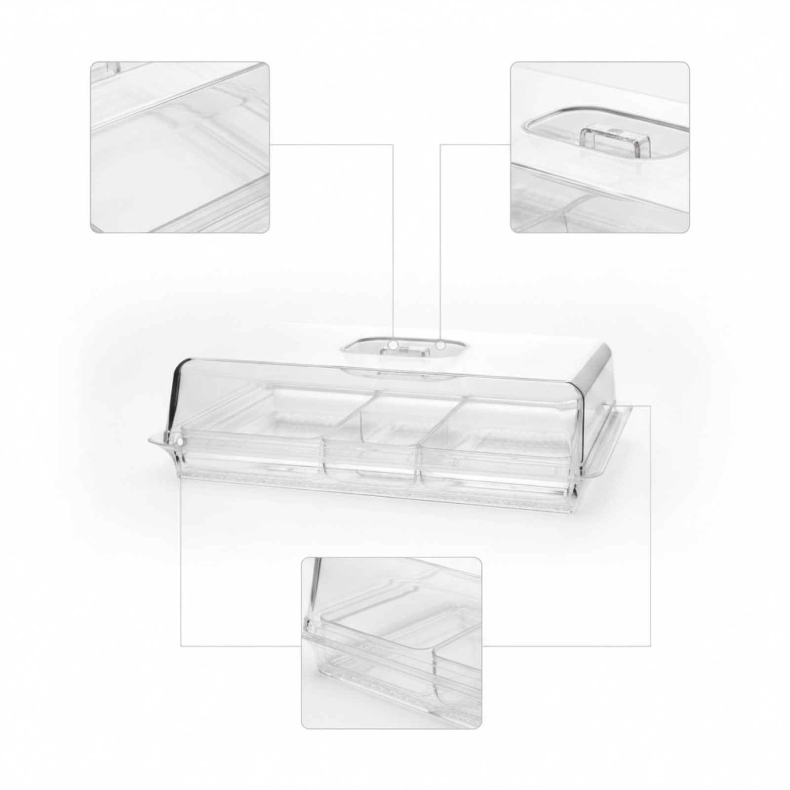غطاء طعام بقاعدة، غطاء عرض بوف - مراجعة Plastic Dome Clear وسعره