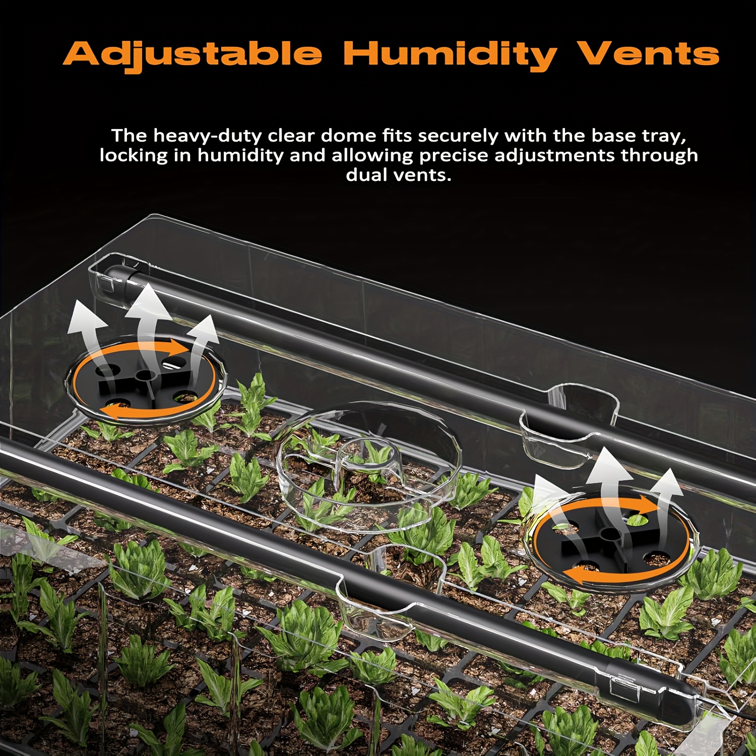 صينية بذور ذاتية الري بـ 60 خل - مراجعة Humidity Dome Kit وسعره