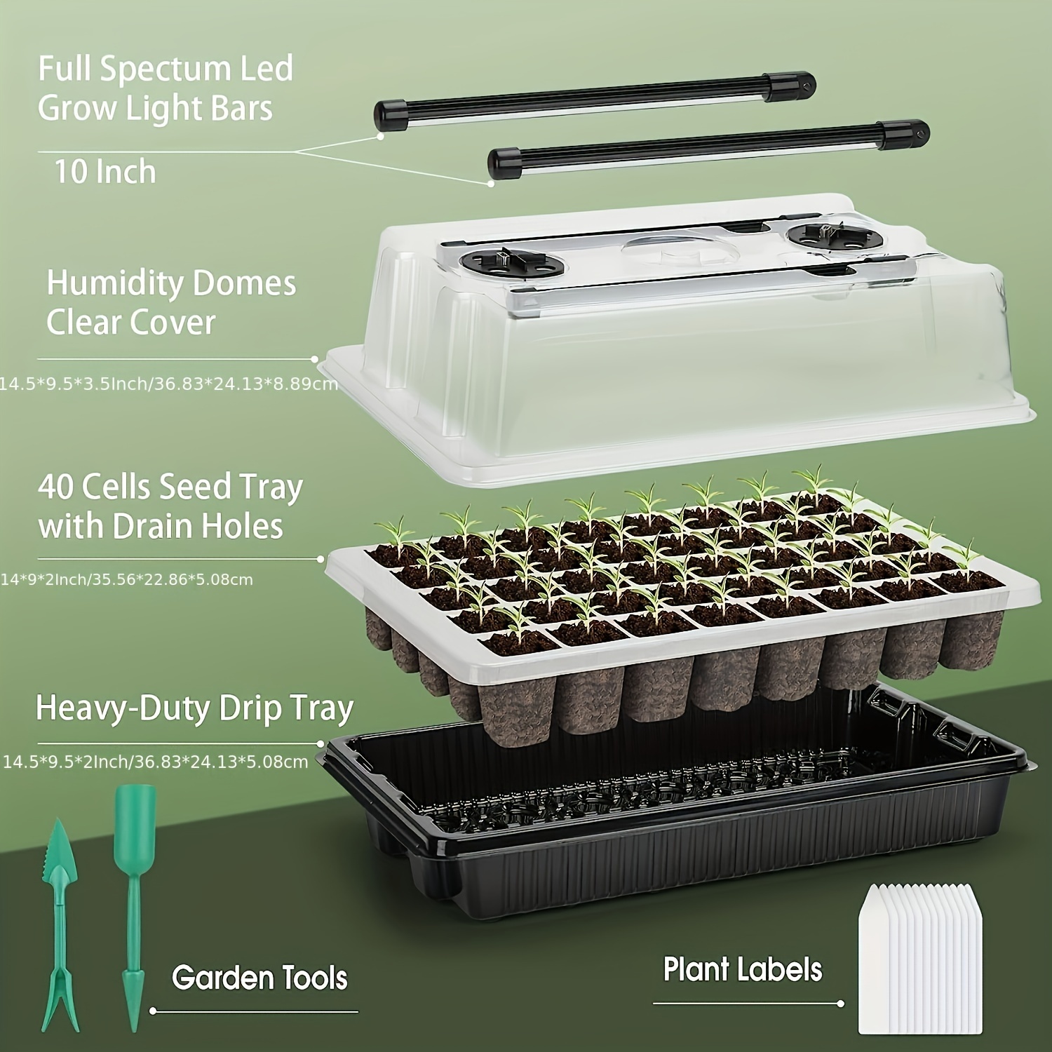 طقم بدء زراعة البذور بـ 40 خلي - مراجعة Humidity Dome Kit وسعره