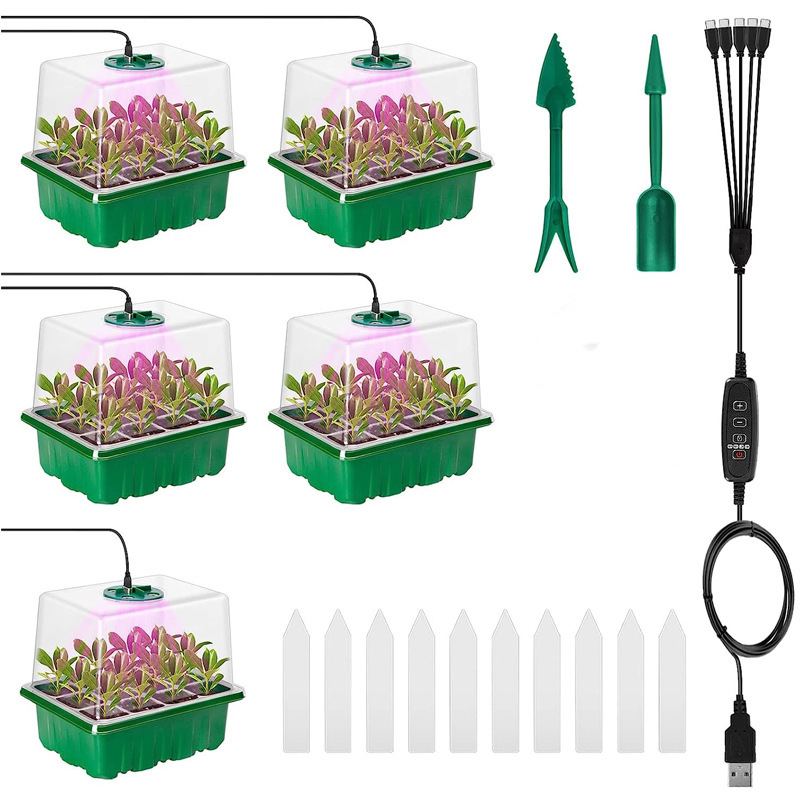 صينية بذور مع إضاءة للنمو، مجم - مراجعة Humidity Dome Kit وسعره