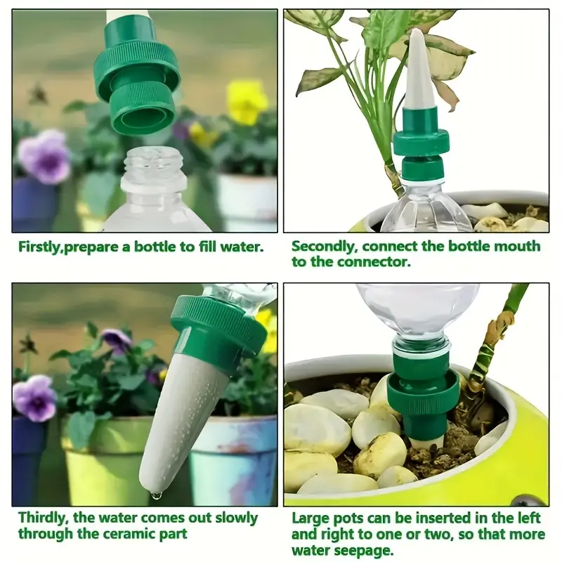 4 قطع من مسامير الري بالتنقيط  - مراجعة Self Watering Insert وسعره