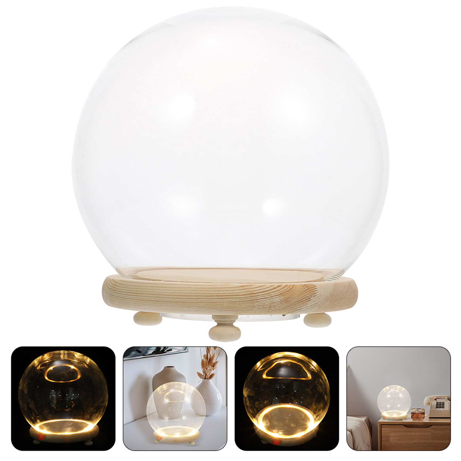 غطاء زجاجي للزهور الأبدية، علب - مراجعة Plastic Dome Clear وسعره