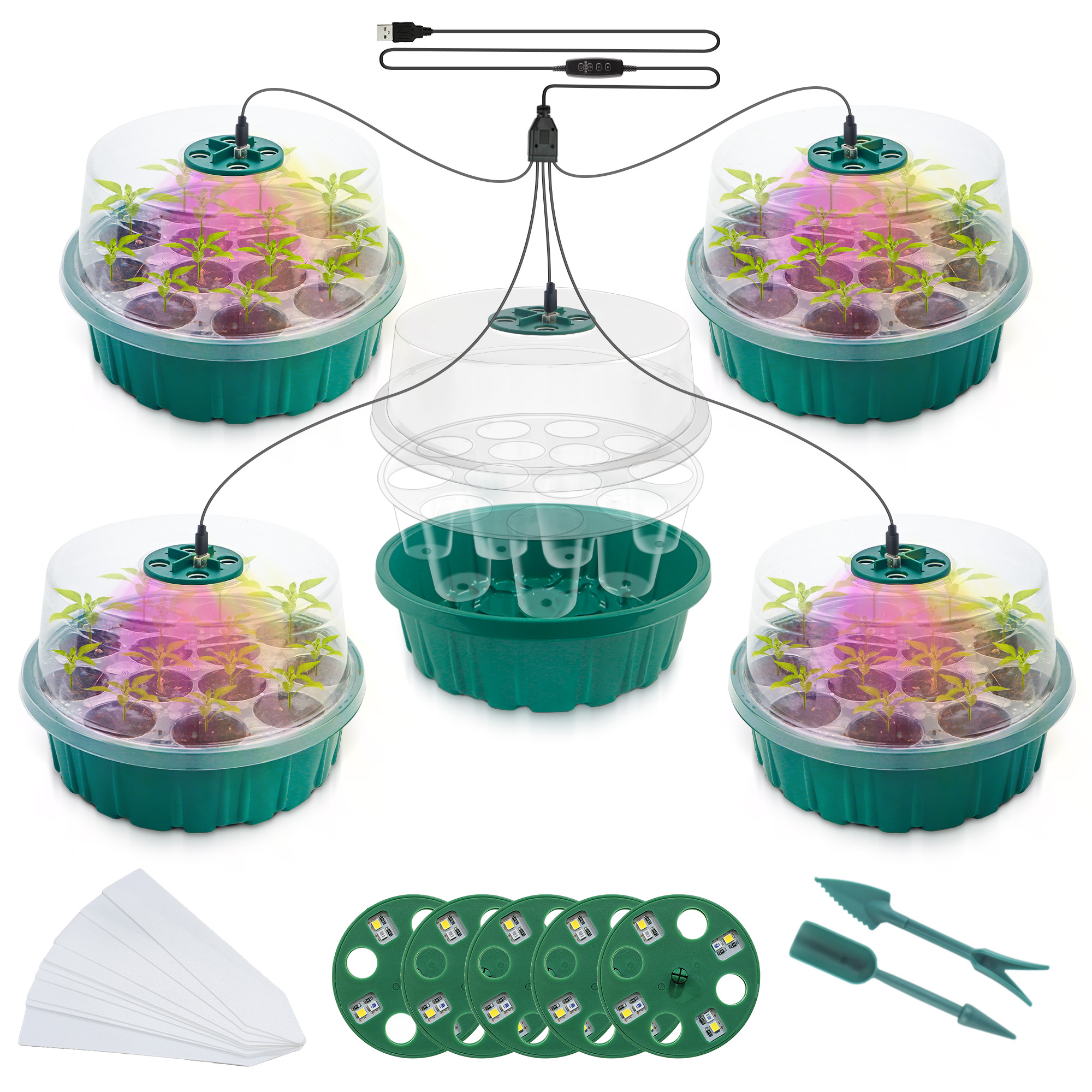 مجموعة من 5 قطع لبدء زراعة الب - مراجعة Humidity Dome Kit وسعره