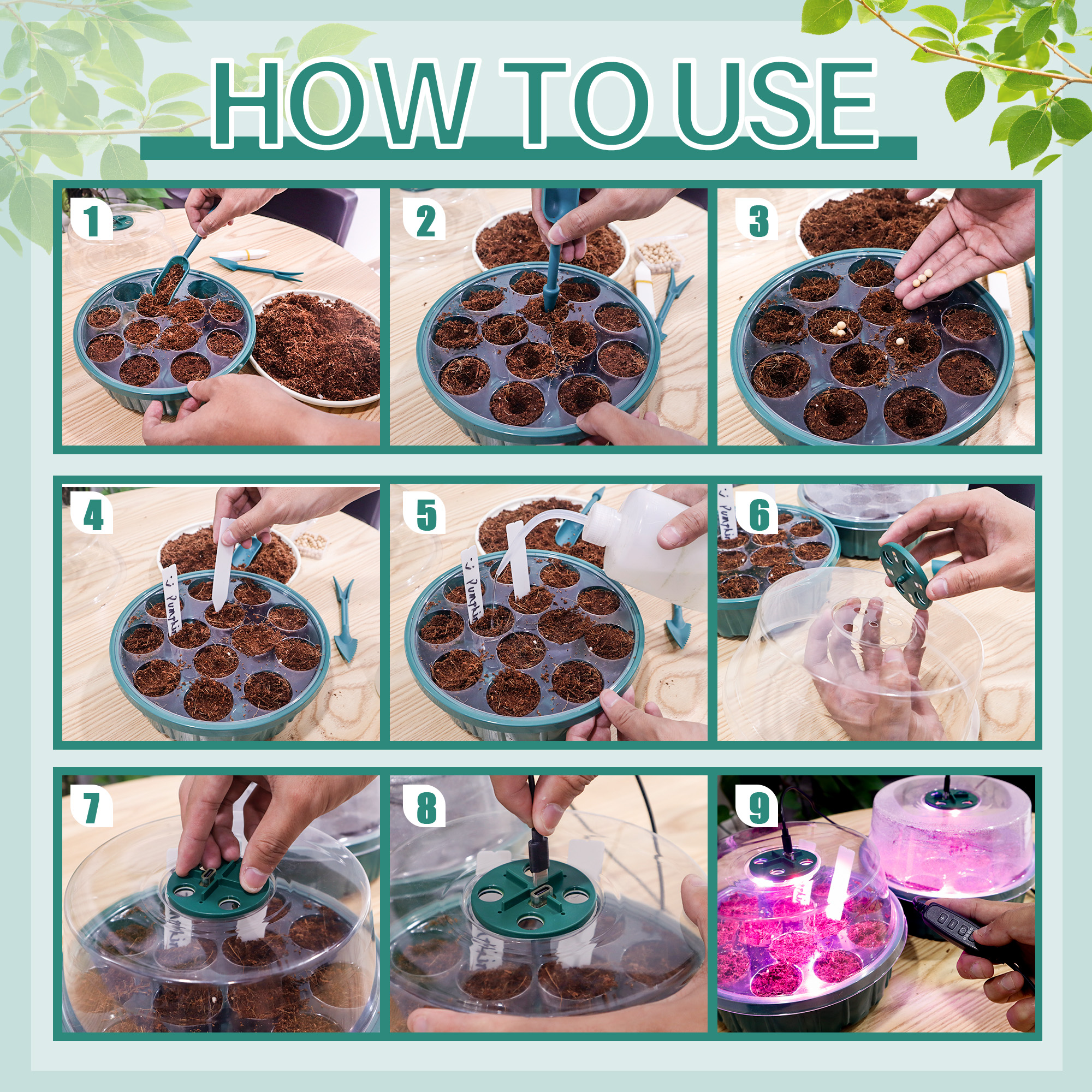 مجموعة من 5 قطع لبدء زراعة الب - مراجعة Humidity Dome Kit وسعره