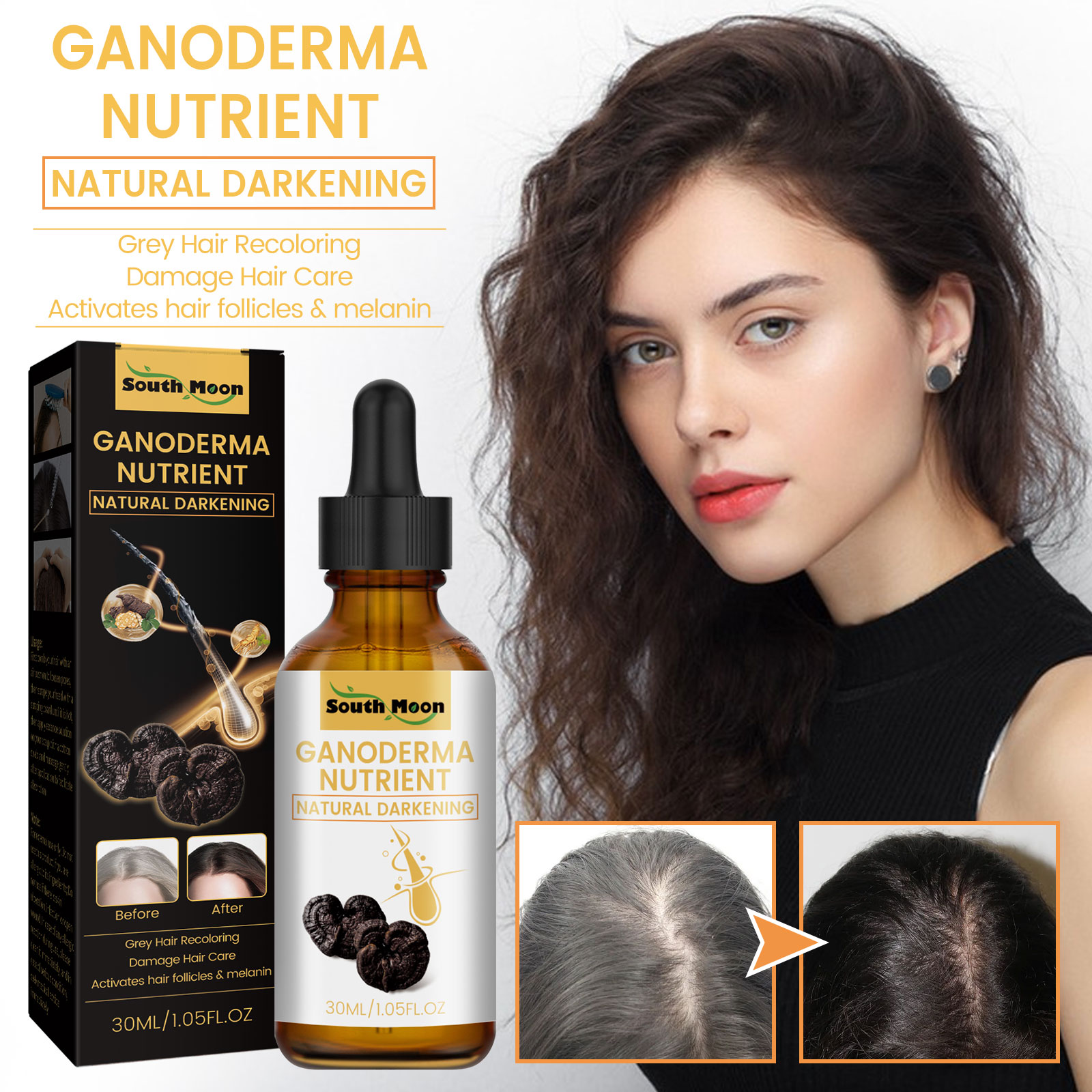 سائل الشعر الأسود غانوديرما لو - مراجعة Root Stimulator Liquid وسعره
