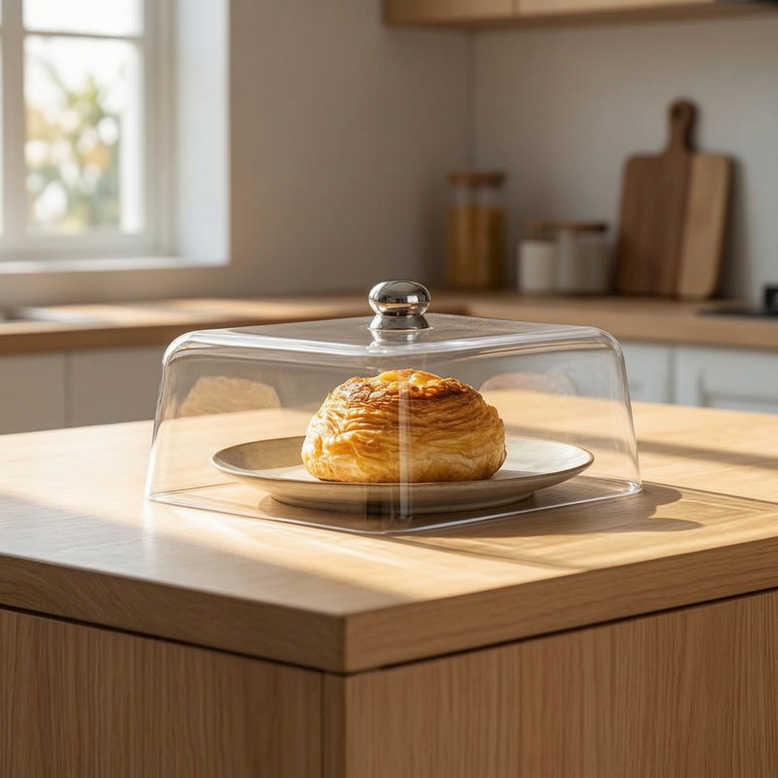 غطاء طعام شفاف بمقبض، غطاء للح - مراجعة Plastic Dome Clear وسعره