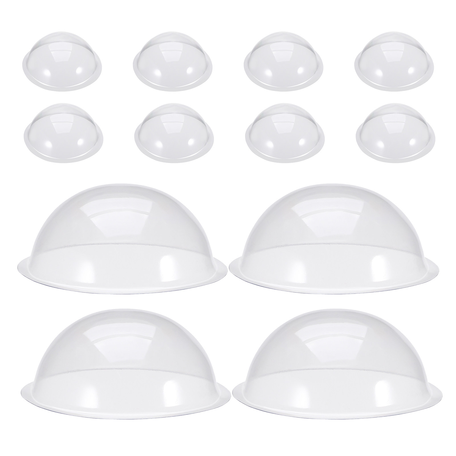 12 قطعة من أغطية قبة الثلج الب - مراجعة Plastic Dome Clear وسعره