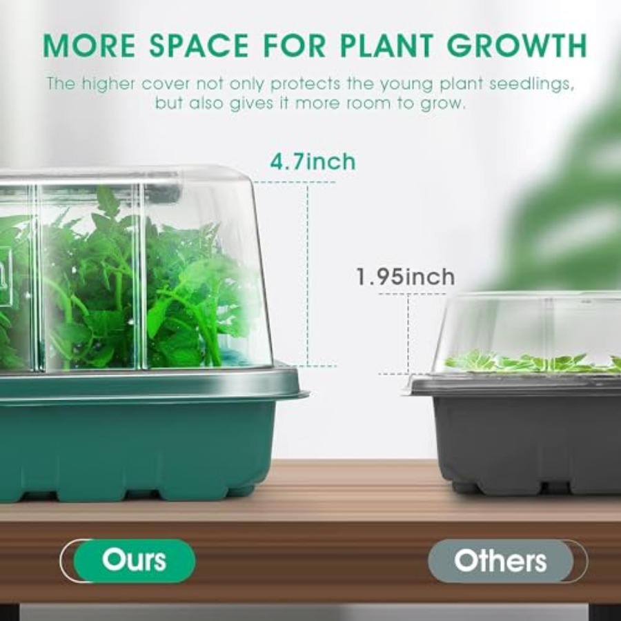صينية بذور مع إضاءة نمو، طقم ب - مراجعة Humidity Dome Kit وسعره