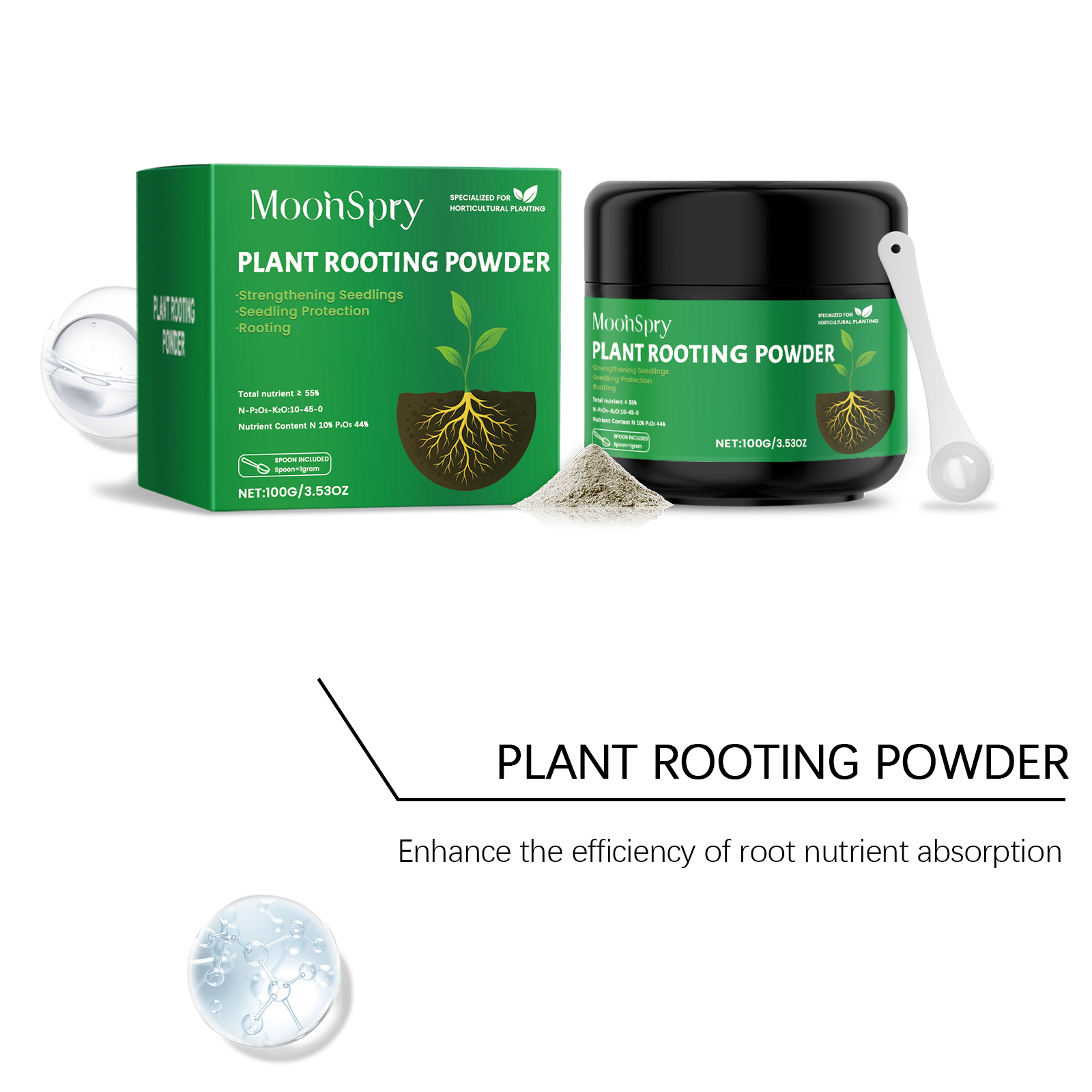 100 جرام من مسحوق تأصيل النبات - مراجعة Rooting Hormone Powder وسعره