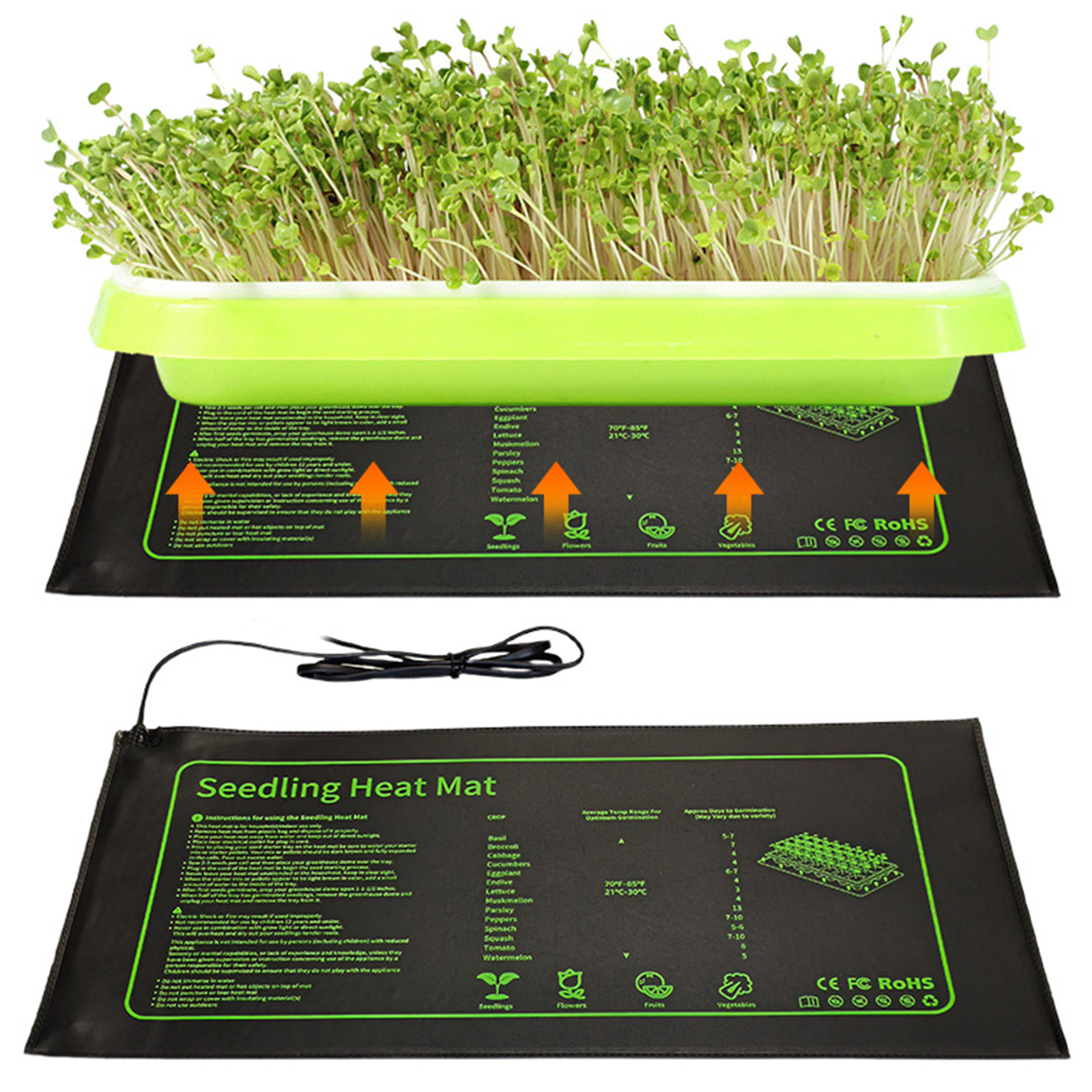 بساط حراري مقاوم للماء للشتلات - مراجعة Heat Mat Seedling وسعره